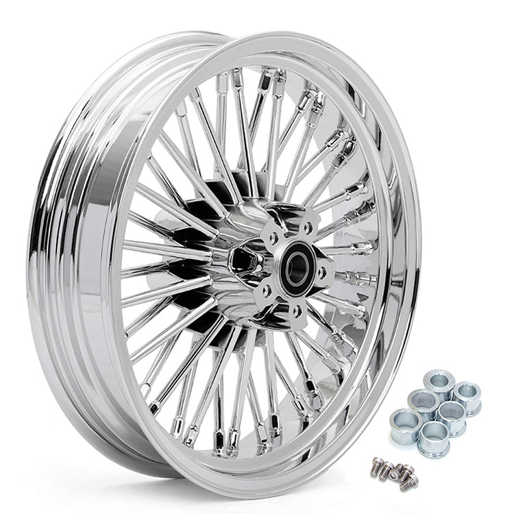 For Harley Dyna Super Glide Low Rider Wide Glide Fat Bob Street Bob Switchback Front Rear Dual Disc Fat Spoke Wheel