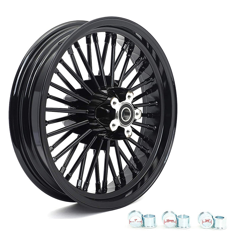 For Harley Dyna Super Glide Low Rider Wide Glide Fat Bob Street Bob Switchback Front Rear Dual Disc Fat Spoke Wheel