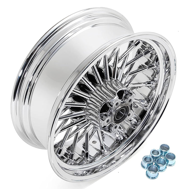 For Harley Dyna Super Glide Low Rider Wide Glide Fat Bob Street Bob Switchback Front Rear Dual Disc Fat Spoke Wheel