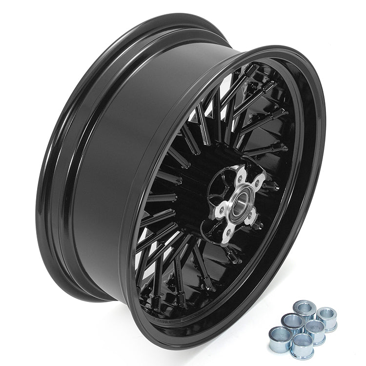 For Harley Dyna Super Glide Low Rider Wide Glide Fat Bob Street Bob Switchback Front Rear Dual Disc Fat Spoke Wheel