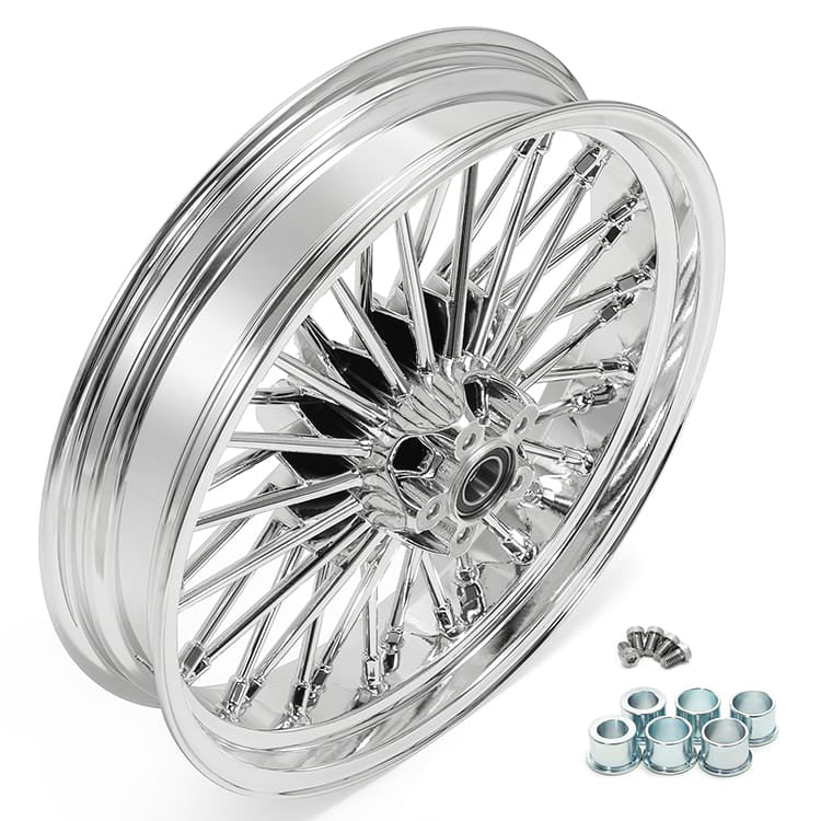 For Harley Dyna Super Glide Low Rider Wide Glide Fat Bob Street Bob Switchback Front Rear Dual Disc Fat Spoke Wheel
