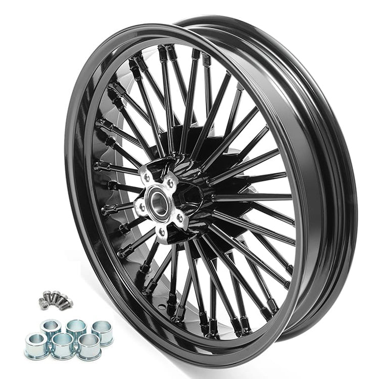 For Harley Dyna Super Glide Low Rider Wide Glide Fat Bob Street Bob Switchback Front Rear Dual Disc Fat Spoke Wheel
