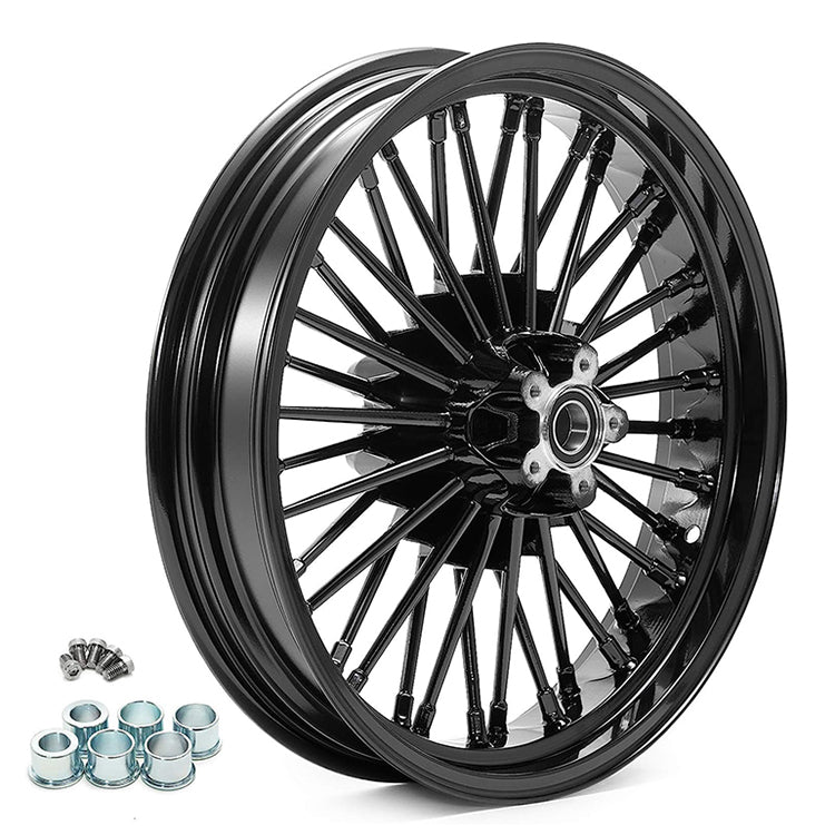 For Harley Dyna Super Glide Low Rider Wide Glide Fat Bob Street Bob Switchback Front Rear Dual Disc Fat Spoke Wheel