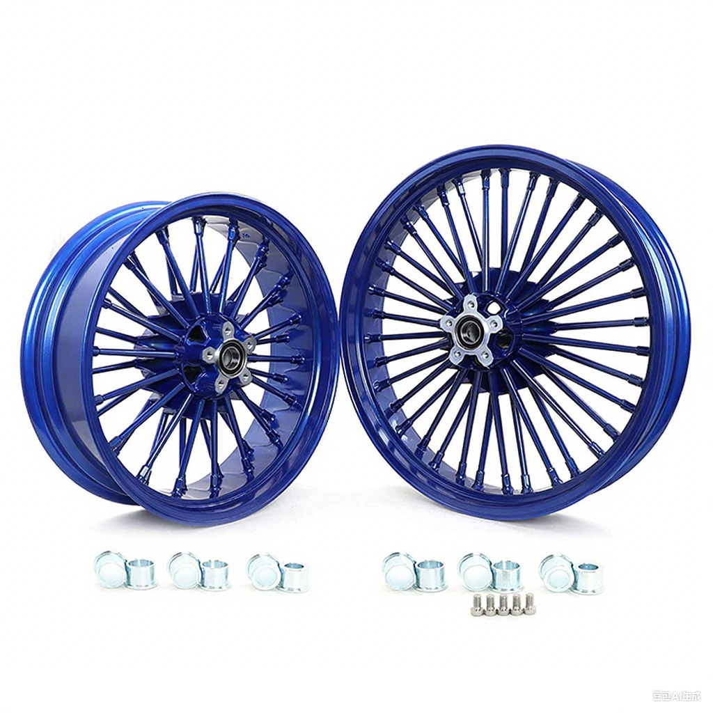 For Harley Dyna Super Glide Low Rider Wide Glide Fat Bob Street Bob Switchback Front Rear Dual Disc Fat Spoke Wheel
