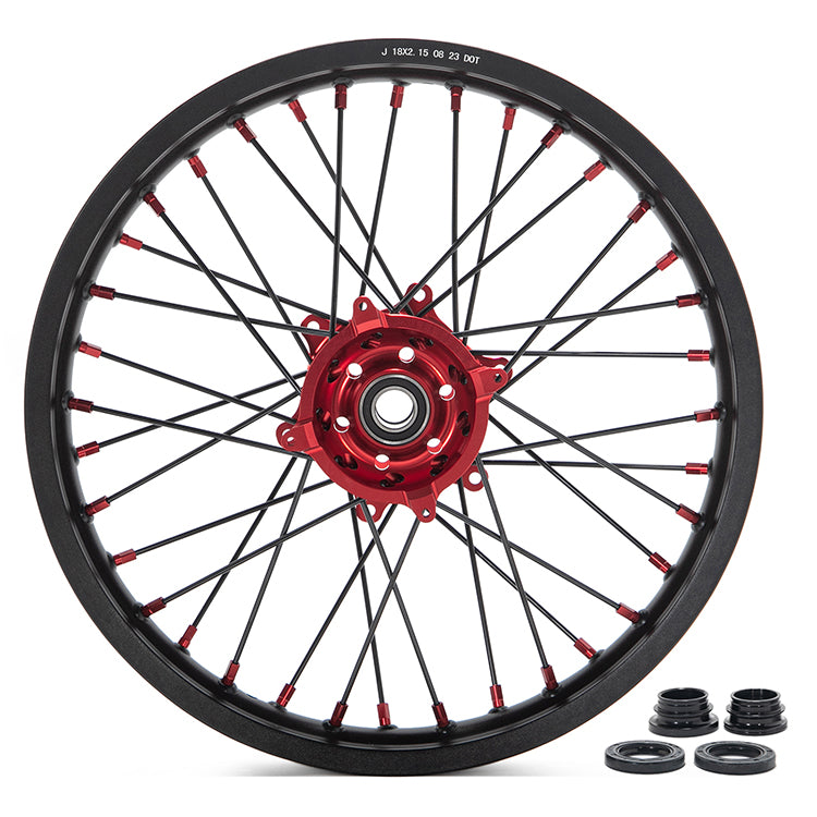 For Honda CRF250R 2014-2025 / CRF450R 2013-2025 / CRF250RX 2019-2025 / CRF450RX 2017-2025 Front Rear Spoked Wheel Rim Hub Sets