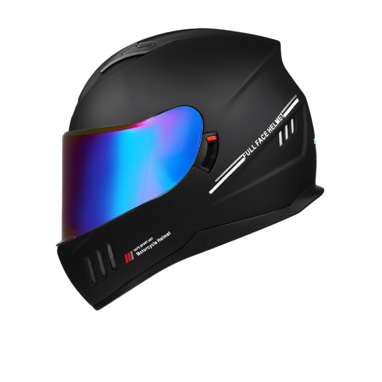 DOT Certified Dual Lens Cycling Full Face Helmet / Reserved Bluetooth headset slot / ABS shell + reinforced double PC lenses