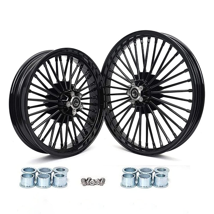 For Harley Dyna Super Glide Low Rider Wide Glide Fat Bob Street Bob Switchback Front Rear Dual Disc Fat Spoke Wheel