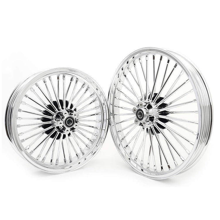For Harley Dyna Super Glide Low Rider Wide Glide Fat Bob Street Bob Switchback Front Rear Dual Disc Fat Spoke Wheel