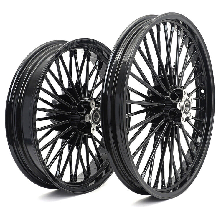 For Harley Dyna Super Glide Low Rider Wide Glide Fat Bob Street Bob Switchback Front Rear Dual Disc Fat Spoke Wheel