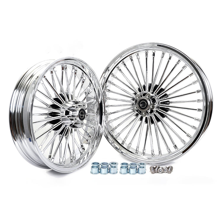 For Harley Dyna Super Glide Low Rider Wide Glide Fat Bob Street Bob Switchback Front Rear Dual Disc Fat Spoke Wheel