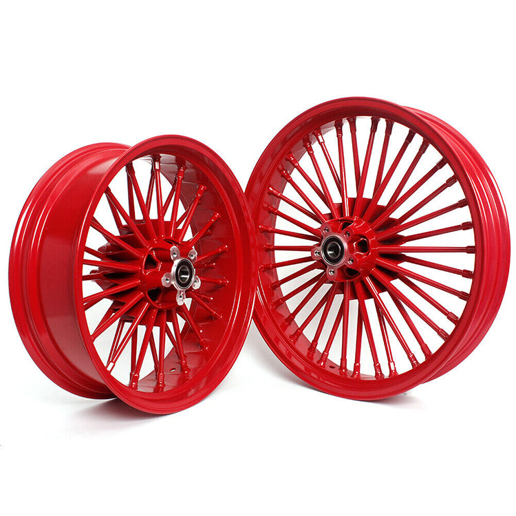 For Harley Dyna Super Glide Low Rider Wide Glide Fat Bob Street Bob Switchback Front Rear Dual Disc Fat Spoke Wheel