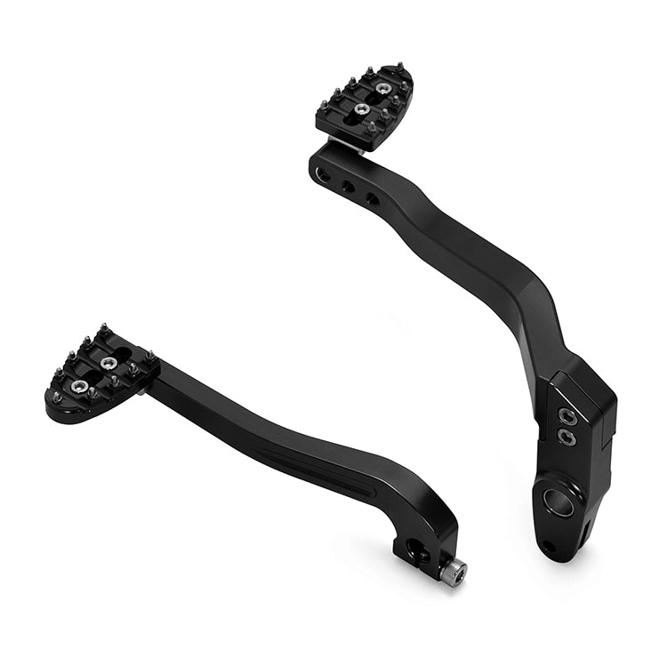 For Harley Dyna Super Glide / Wide Glide / Street Bob 1991-2017 with Stock Mid Controls Brake Arm Shift Lever Pegs Pedals Kit