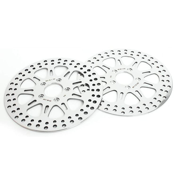 For Harley FLSTSB Softail Cross Bones / FXCWC Rocker C 2008-2011 / FLSTi Fat Boy 2007 11.5 Front Rear Brake Disc Rotors