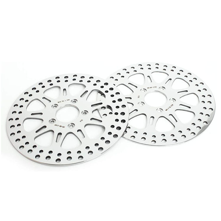 For Harley Sportster XL1200C Custom 2000-2013 / XL1200L Low 2007-2011 11.5 Front Rear Brake Disc Rotors