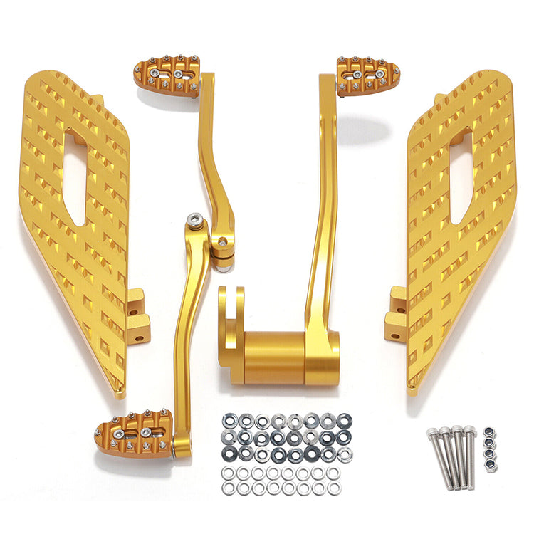 For Harley Touring Bagger Electra Glide / Road King / Road Glide / Street Glide 2014-2024 Brake Arm Shift Lever Pegs Floorboard Kit