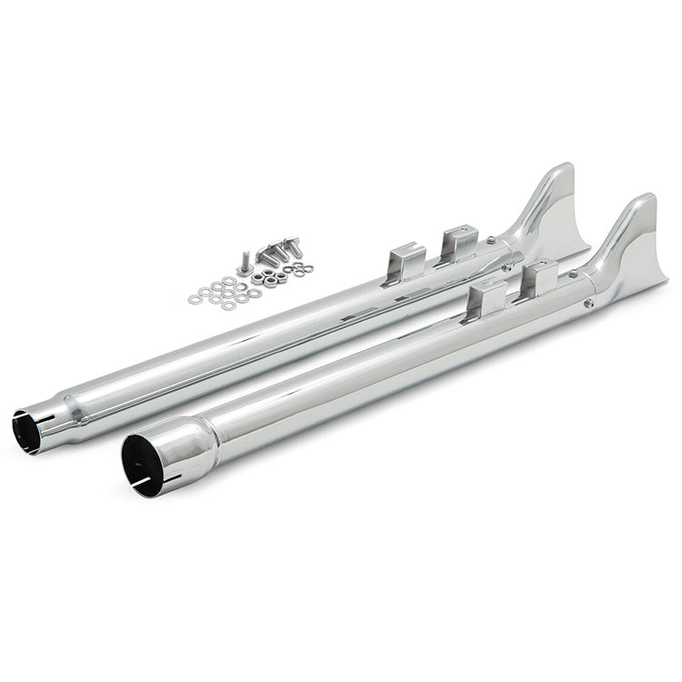 For Harley Touring Baggers Road Glide / Electra Glide / Street Glide / Road King / Tri Glide 2017-2025 Fishtail Slip on Muffler Exhaust Pipes