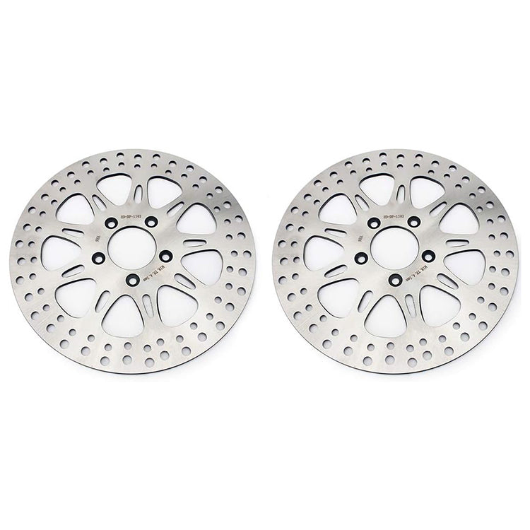 For Harley XL883R Roadster 2011-2013 / XR1200 2008-2010 / XR1200X 2010-2012 11.5 Front 10.2 Rear Brake Disc Rotors