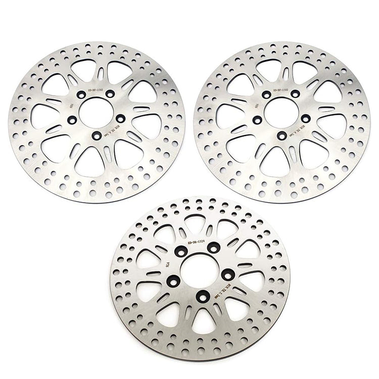 For Harley XL883R Roadster 2011-2013 / XR1200 2008-2010 / XR1200X 2010-2012 11.5 Front 10.2 Rear Brake Disc Rotors