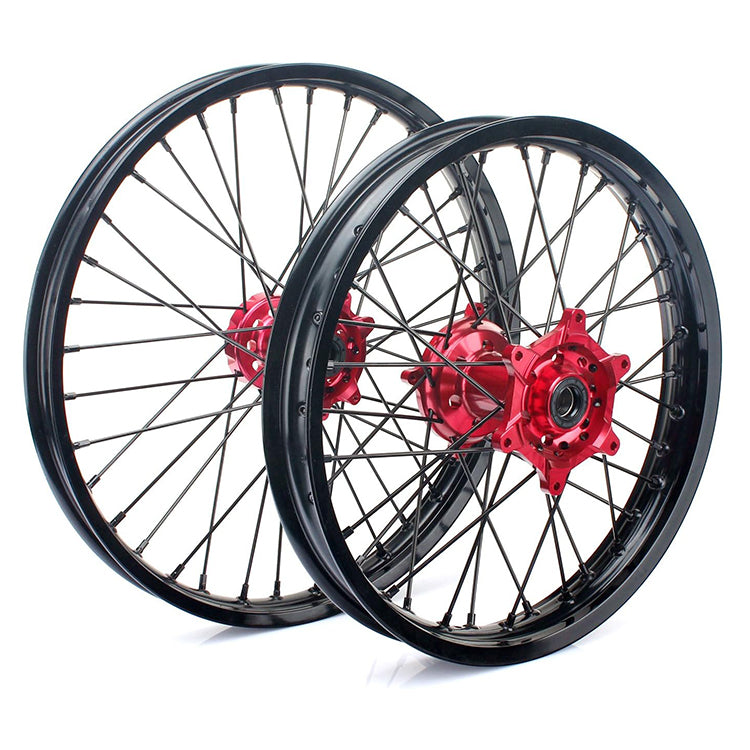 For Honda CRF250X 2004-2009 2012-2016 / CRF450X 2005-2009 2012-2016 Front Rear Spoke Wheel Rim Hub Set