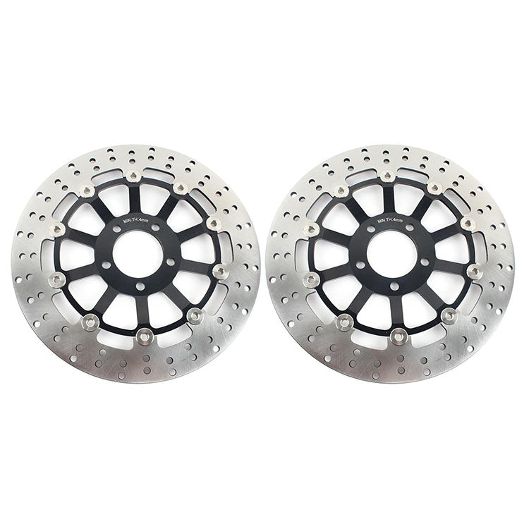 For Kawasaki KR250 1989-1992 / ZXR250 ZX250A 1989-1991 / ZRX400 ZR400 1994-2004 / ZZR600 2004-2008 2pcs Front Brake Disc Rotors