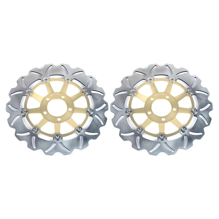 For Kawasaki Ninja ZX11 ZZR1100 1990-1992 Front Rear Brake Disc Rotors