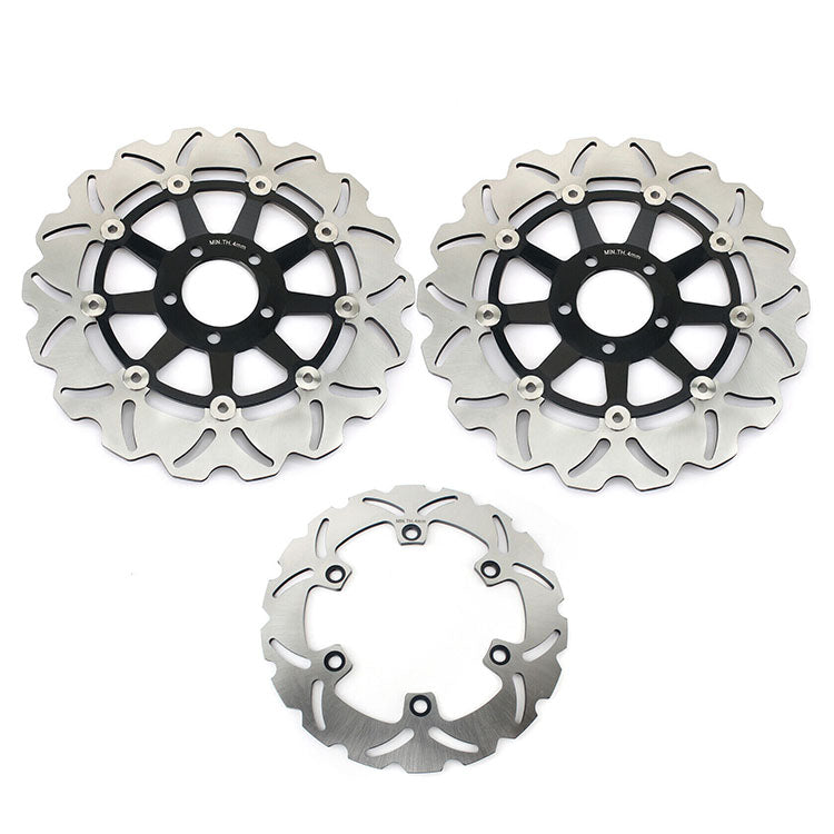 For Kawasaki Ninja ZX11 ZZR1100 1990-1992 Front Rear Brake Disc Rotors