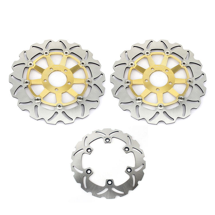 For Kawasaki Ninja ZX11 ZZR1100 1990-1992 Front Rear Brake Disc Rotors