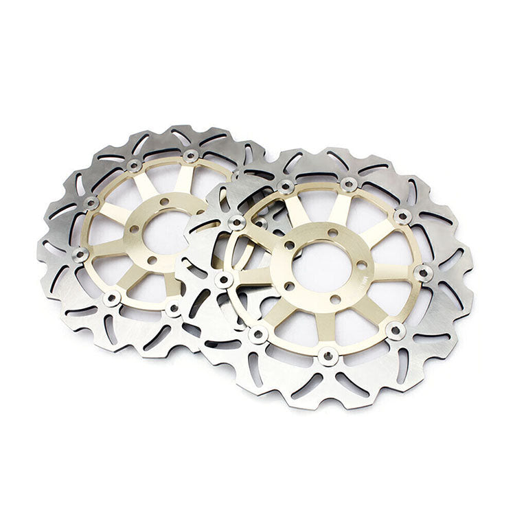 For Kawasaki ZX900A GPZ900R Ninja 900 1990-2003 / GPZ1100 1995-1998 / Suzuki GSX250R 1987 2pcs Front Brake Disc Rotors