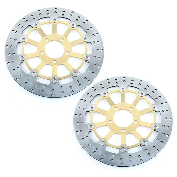 For Kawasaki ZX900A GPZ900R Ninja 900 1990-2003 / GPZ1100 1995-1998 / Suzuki GSX250R 1987 2pcs Front Brake Disc Rotors