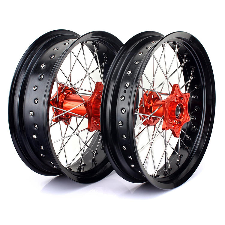 For Sherco 125-500 SC SCF SE SEF Factory SEF-R 2013-2024 Front Rear Spoke Wheel Rim Hub Set