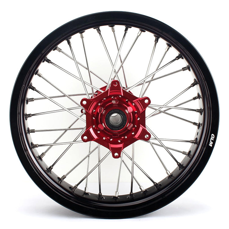 For Suzuki DR650SE 1996-2024 17 Supermoto Front Rear Spoke Wheel Rim Hub Set