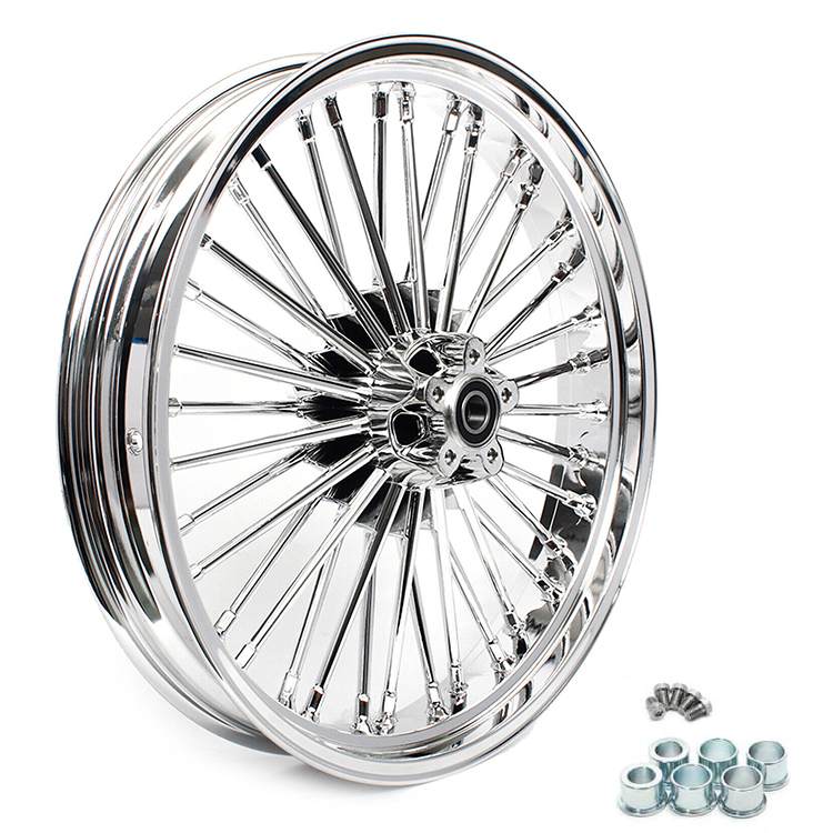 For Harley Dyna Super Glide Low Rider Wide Glide Fat Bob Street Bob Switchback Front Rear Dual Disc Fat Spoke Wheel