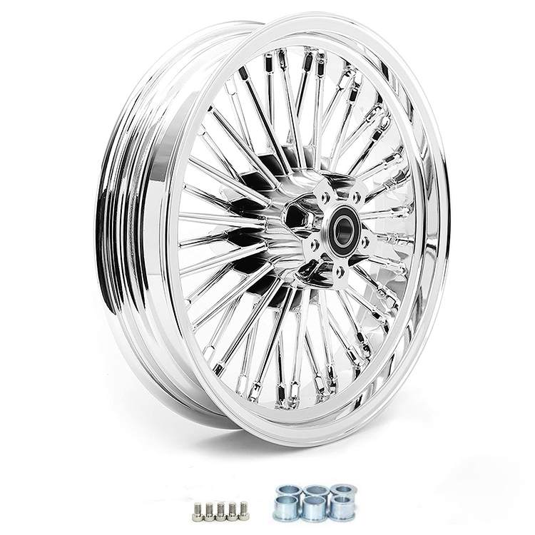 For Harley Dyna Super Glide Low Rider Wide Glide Fat Bob Street Bob Switchback Front Rear Dual Disc Fat Spoke Wheel