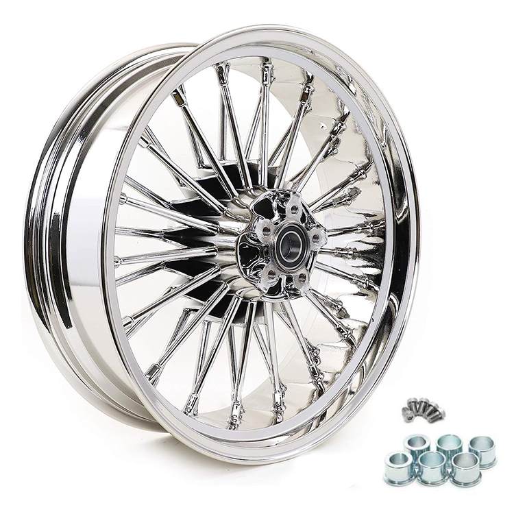 For Harley Dyna Super Glide Low Rider Wide Glide Fat Bob Street Bob Switchback Front Rear Dual Disc Fat Spoke Wheel