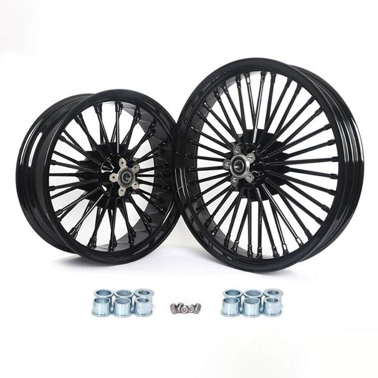 For Harley Dyna Super Glide Low Rider Wide Glide Fat Bob Street Bob Switchback Front Rear Dual Disc Fat Spoke Wheel