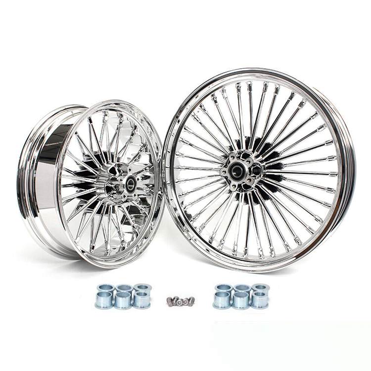 For Harley Dyna Super Glide Low Rider Wide Glide Fat Bob Street Bob Switchback Front Rear Dual Disc Fat Spoke Wheel