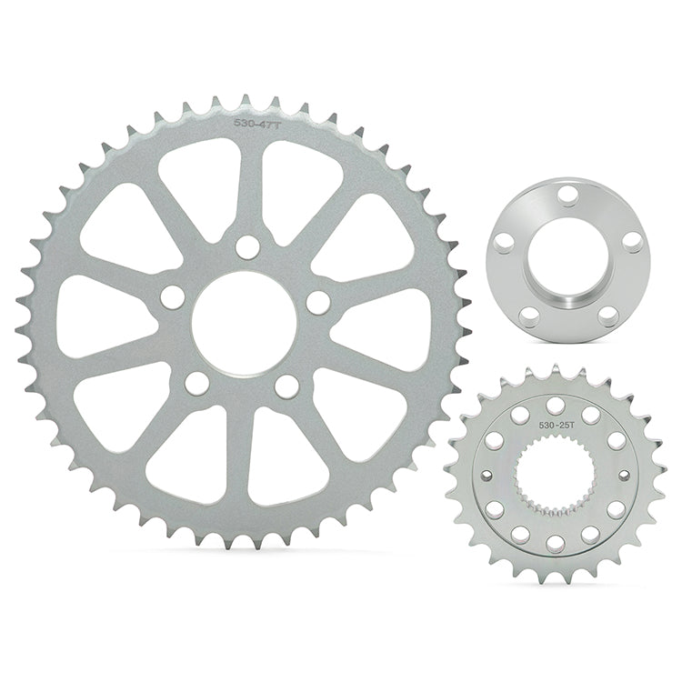 For Harley-Davidson Sportster 1991-Up 23T Front 48T Rear Chain Drive Sprocket Conversion Kit