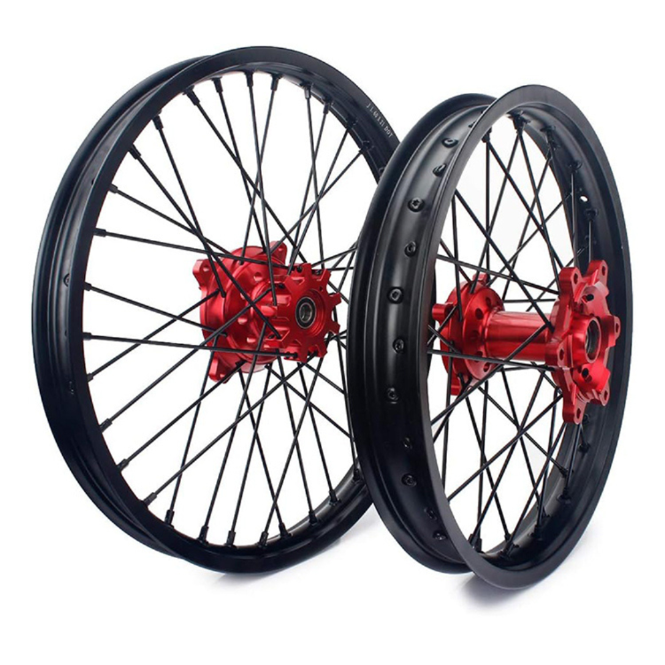 For Honda XR650L 1993-2024 21" Front 18" / 19" Rear Spoke Wheel Rim Hub Set