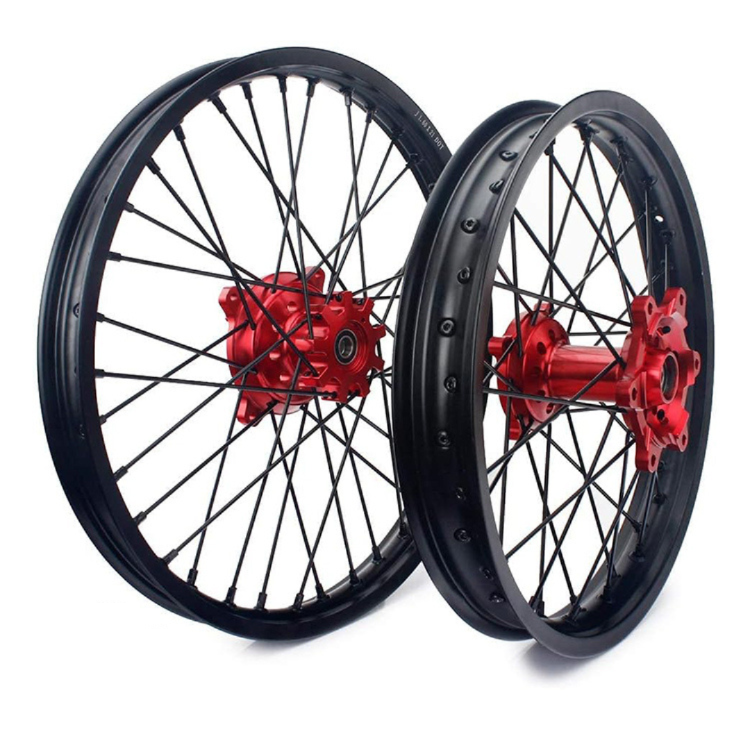 For Honda XR650L 1993-2024 21" Front 18" / 19" Rear Spoke Wheel Rim Hub Set