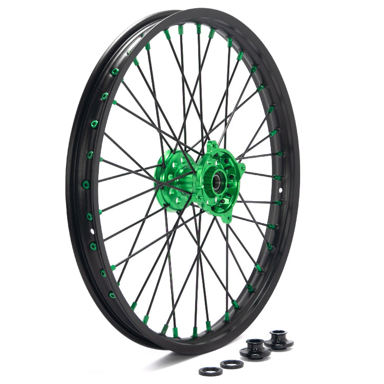 For Kawasaki KX250F KX450F 2006-2018 / KX250 2006-2013 2019-2020 / KX125 2006-2013 Aluminum 21" 17"Front & 17" / 18" / 19" Rear Wheel Rim Hub Sets