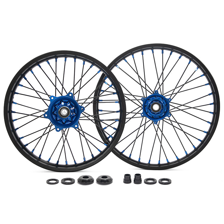 For Yamaha YZ125 / YZ250 1999-2025 21" 17" Front 19" 18" 17" Rear Spoked Wheel Rim Hub Set