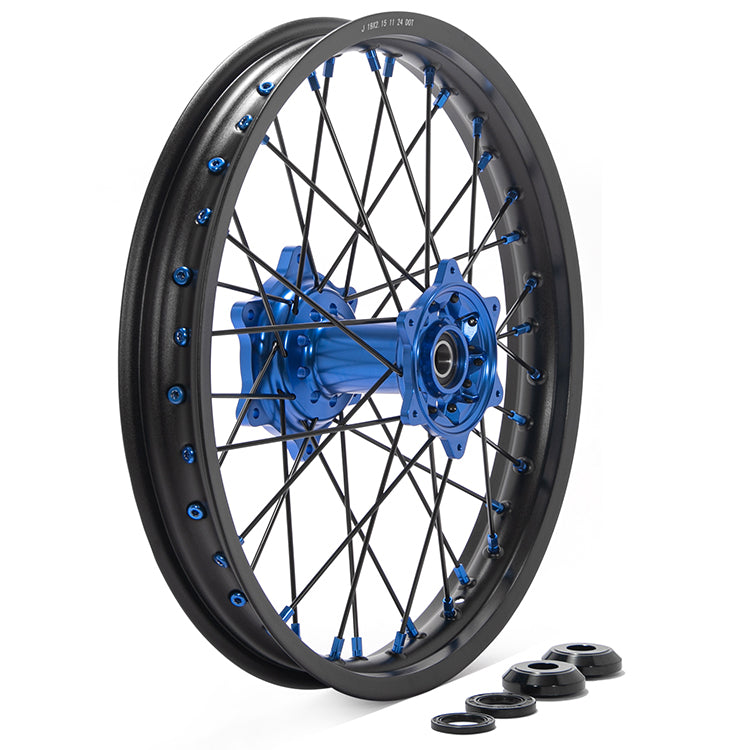 For Yamaha YZ250F YZ450F 2009-2013 YZF250 YZF450 21x1.6 Front 19x2.15 Rear Spoked Wheel Rim Hub Set