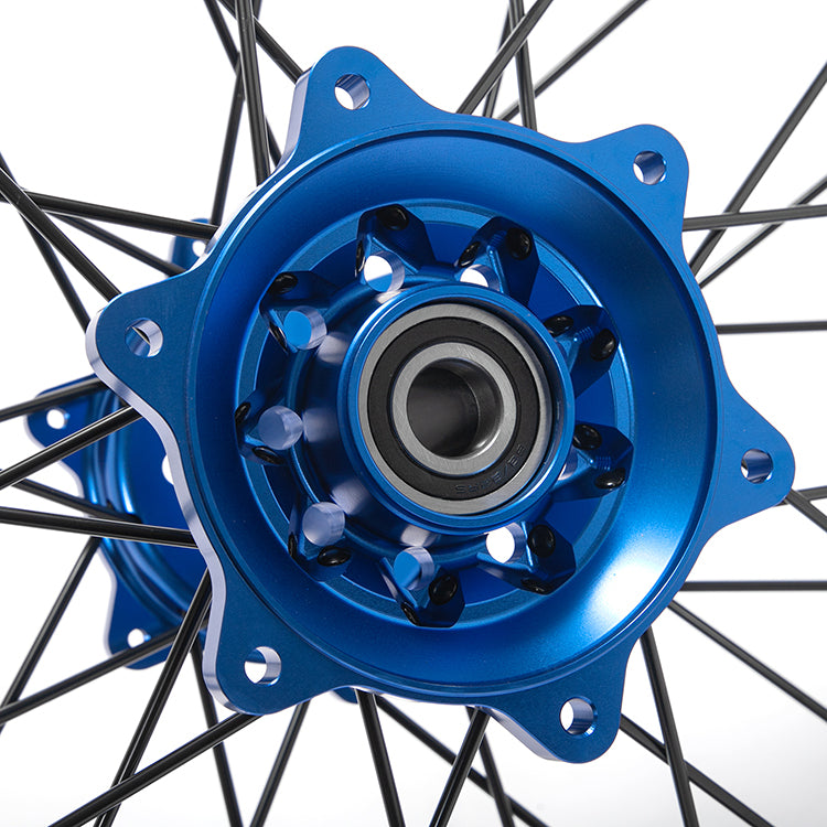 For Yamaha YZ250F YZ450F 2009-2013 YZF250 YZF450 21x1.6 Front 19x2.15 Rear Spoked Wheel Rim Hub Set