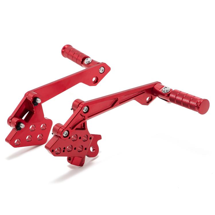 Front Rear Foot Pegs Pedal Bracket Set For Sur-ron Light Bee X / Segway X260 / 79Bike Falcon M / E Ride Pro SS 2.0 / 3.0