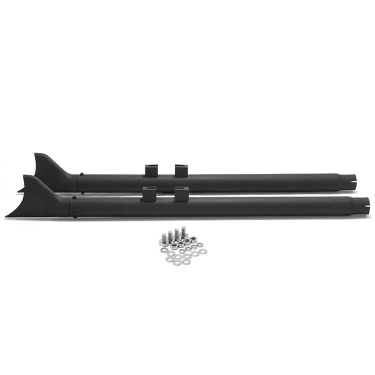 For Harley Touring Baggers Road Glide / Electra Glide / Street Glide / Road King / Tri Glide 2017-2025 Fishtail Slip on Muffler Exhaust Pipes
