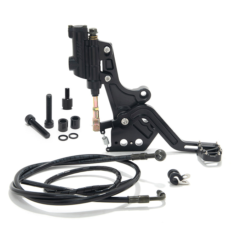 Mineral Oil Hydraulic Rear Foot Brake Kit & Dual Caliper Bracket for Talaria Sting MX3 / R MX4