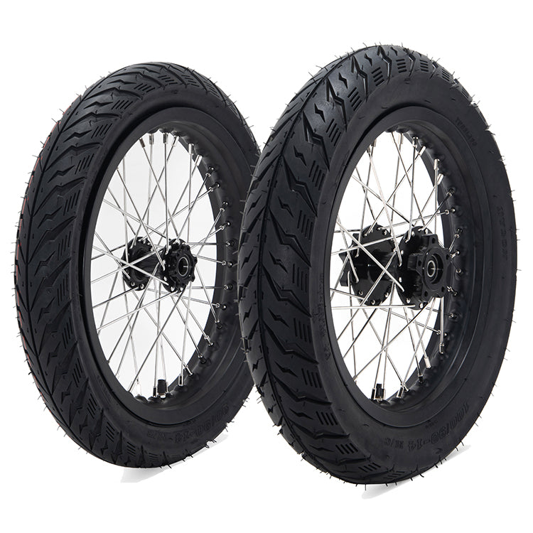 Returned 14" Supermoto Front Rear Wheel Rims Hubs Tires Set for Talaria Sting / Talaria XXX / Talaria Sting MX3 / Talaria Sting R MX4
