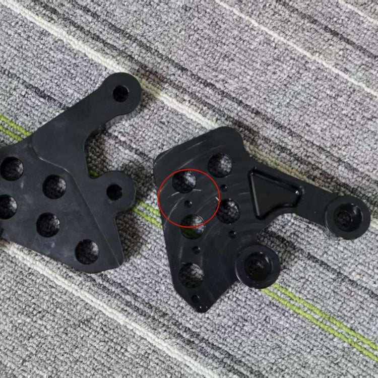 Returned Black Front Rear Foot Pegs Pedal Bracket Kit For Talaria Sting / Talaria Sting MX3 / Talaria Sting R MX4 / Talaria Sting MX5 Pro