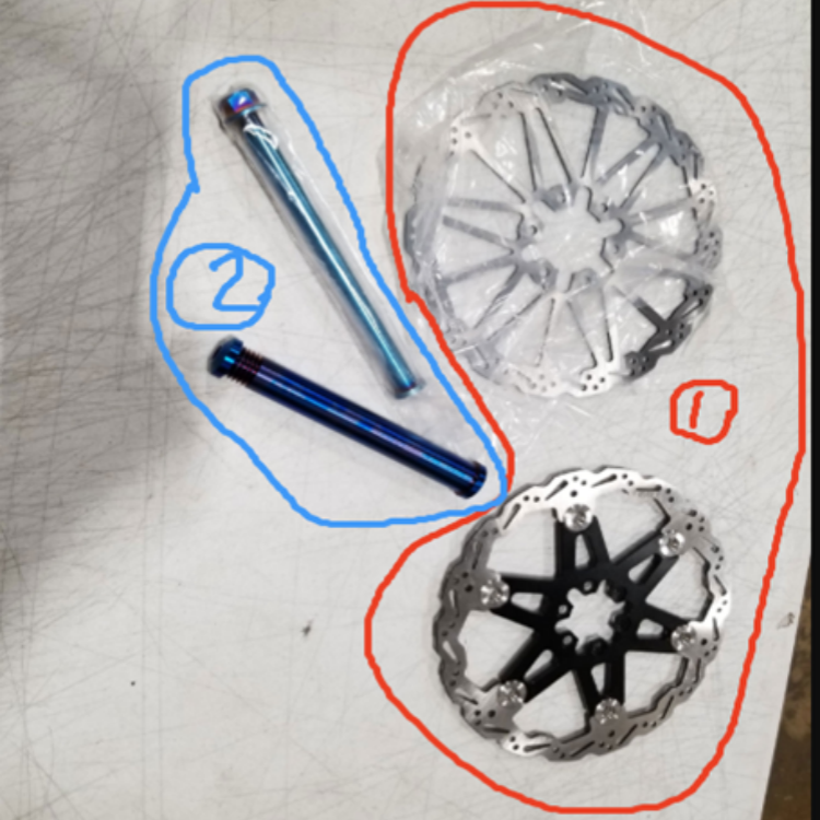 Returned Front & Rear Brake Disc Rotors for Surron Light Bee X / Segway X160 X260 / 79Bike Falcon M / E Ride Pro-SS 3.0