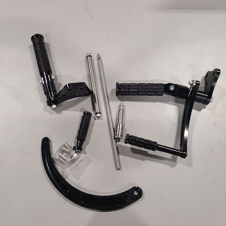 Returned 4.5 Inches Black Forward Controls For Yamaha XV125 Virago 1997-2004 / XV250 Virago V Star 1988-2023